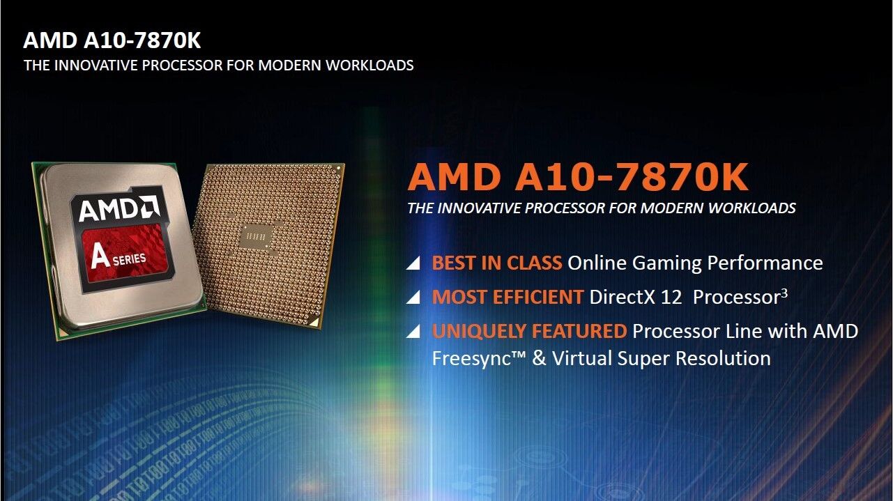 AMD A10-7870K launched, goes after the Core i3 31