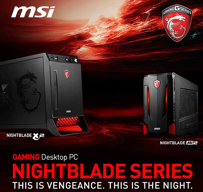 MSI unveils the next generation Nightblade gaming PCs — The MI2 & X2 34