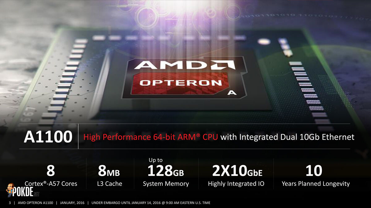 AMD Opteron A1100 SoC 64-bit ARM officially enter the market 33