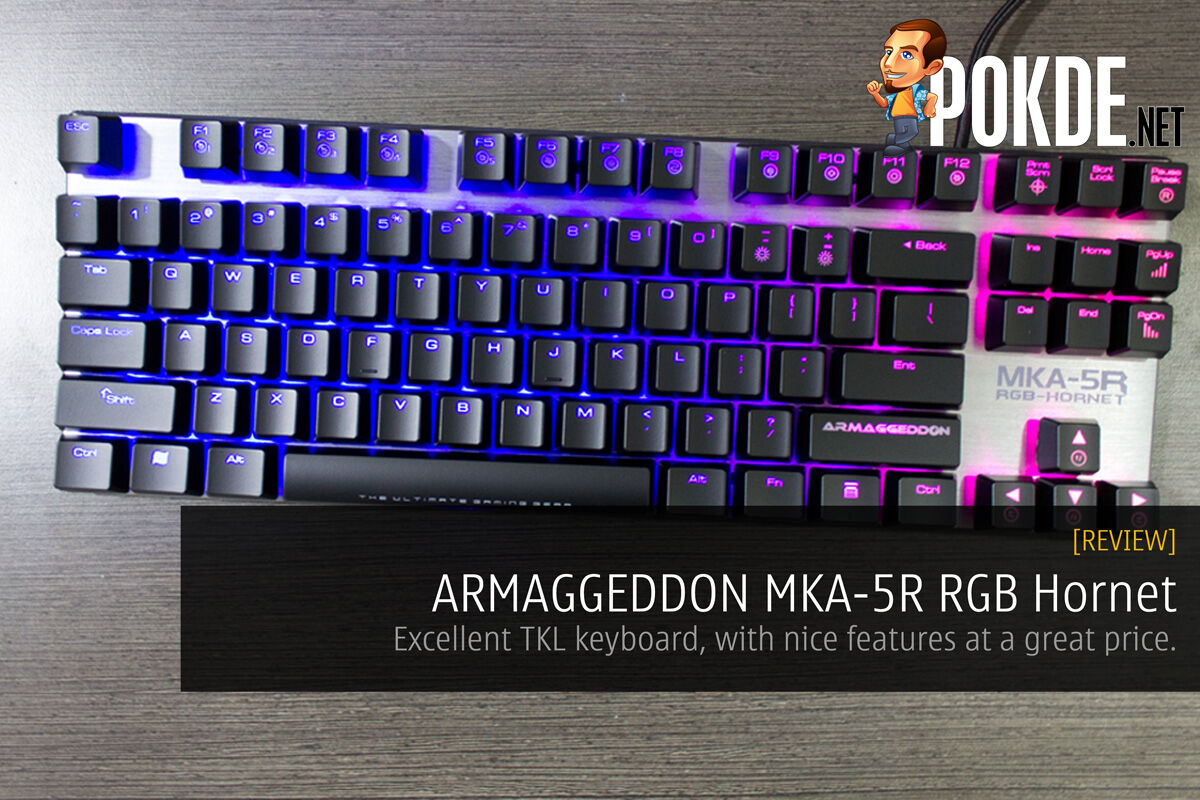 ARMAGGEDDON MKA-5R RGB Hornet mechanical keyboard review 32