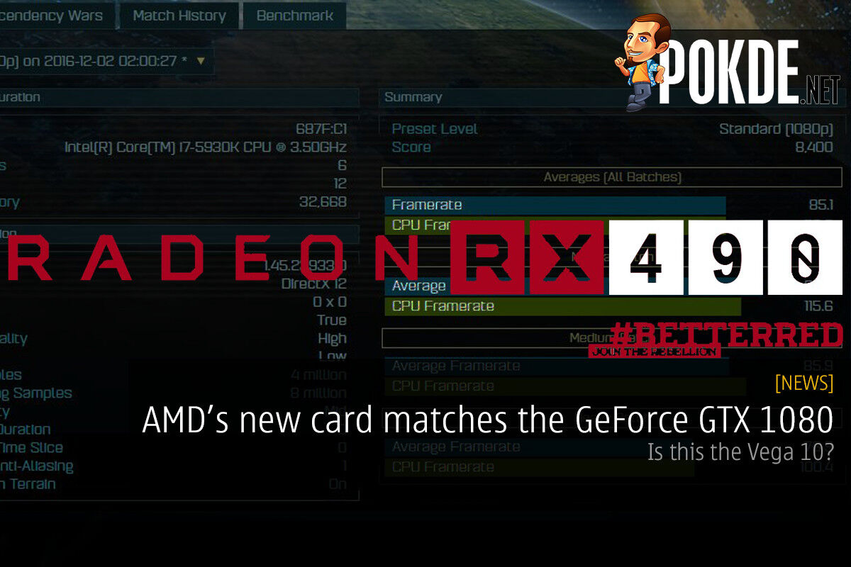 AMD's new card matches the GeForce GTX 1080 — the AMD Vega 10? 40