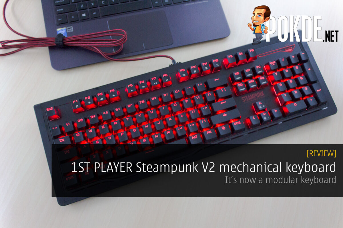 1ST PLAYER Steampunk V2 mechanical keyboard review — it's now modular 26