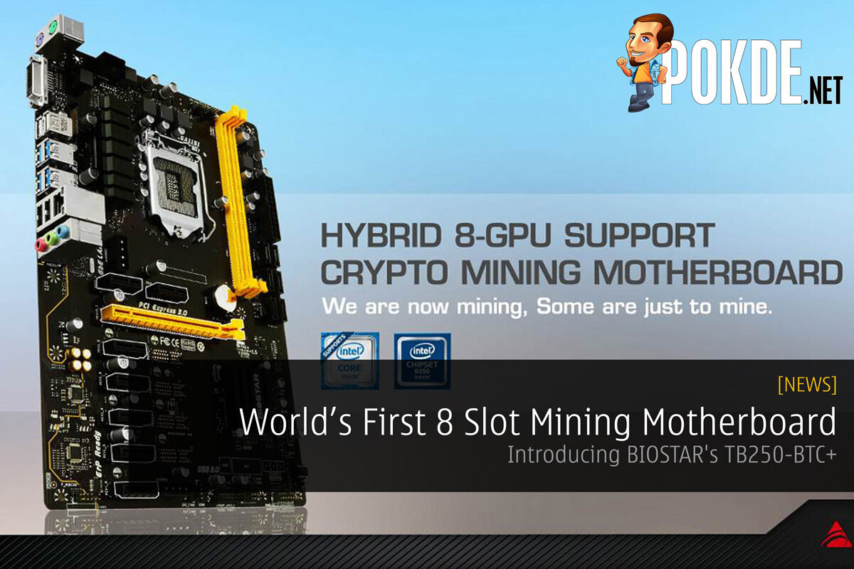 World's First 8 Slot Mining Motherboard - Introducing BIOSTAR's