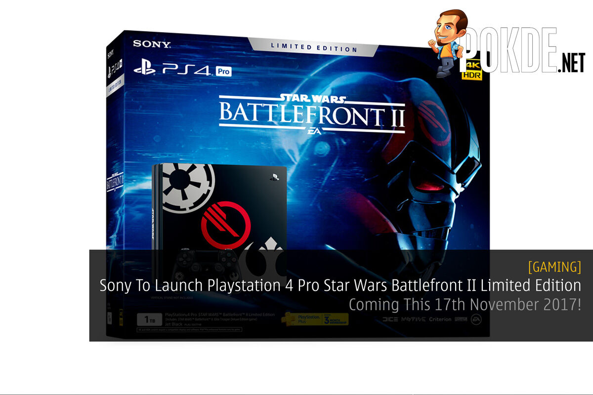 Sony To Launch Playstation 4 Pro Star Wars Battlefront II Limited