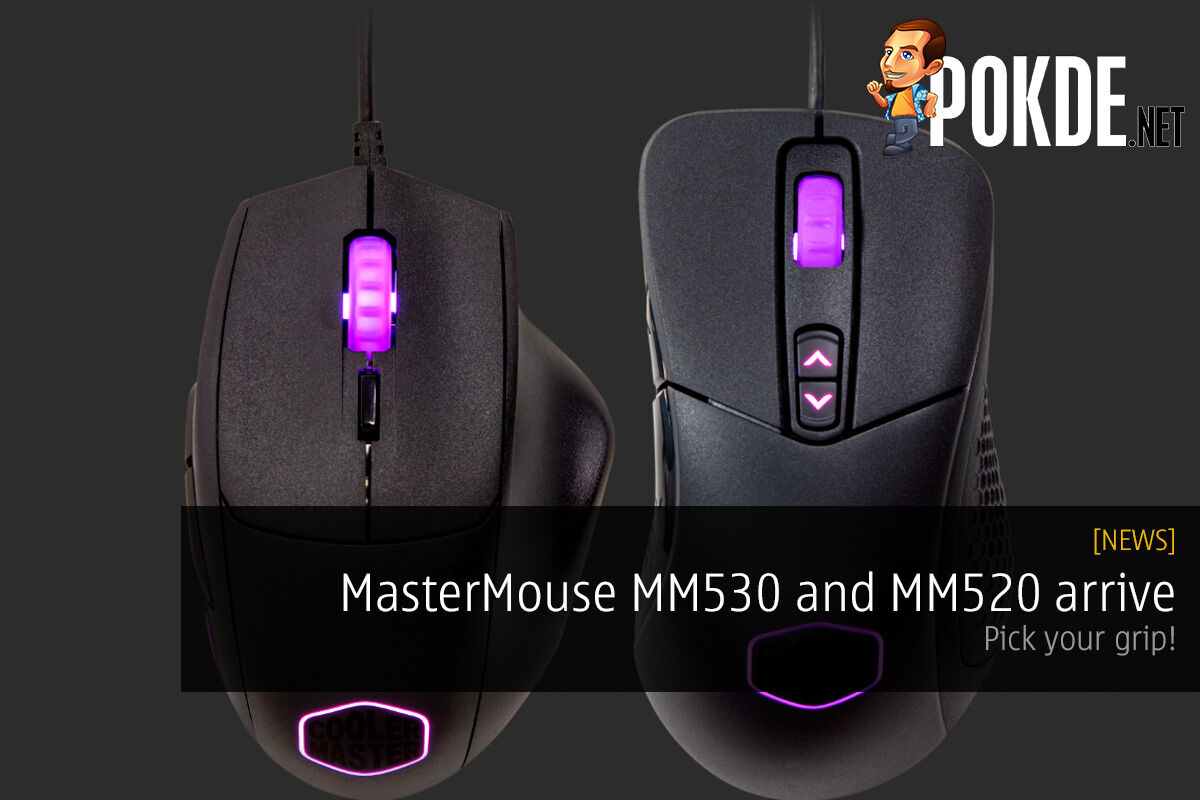 MasterMouse MM530 and MM520 arrive; pick your grip. 32
