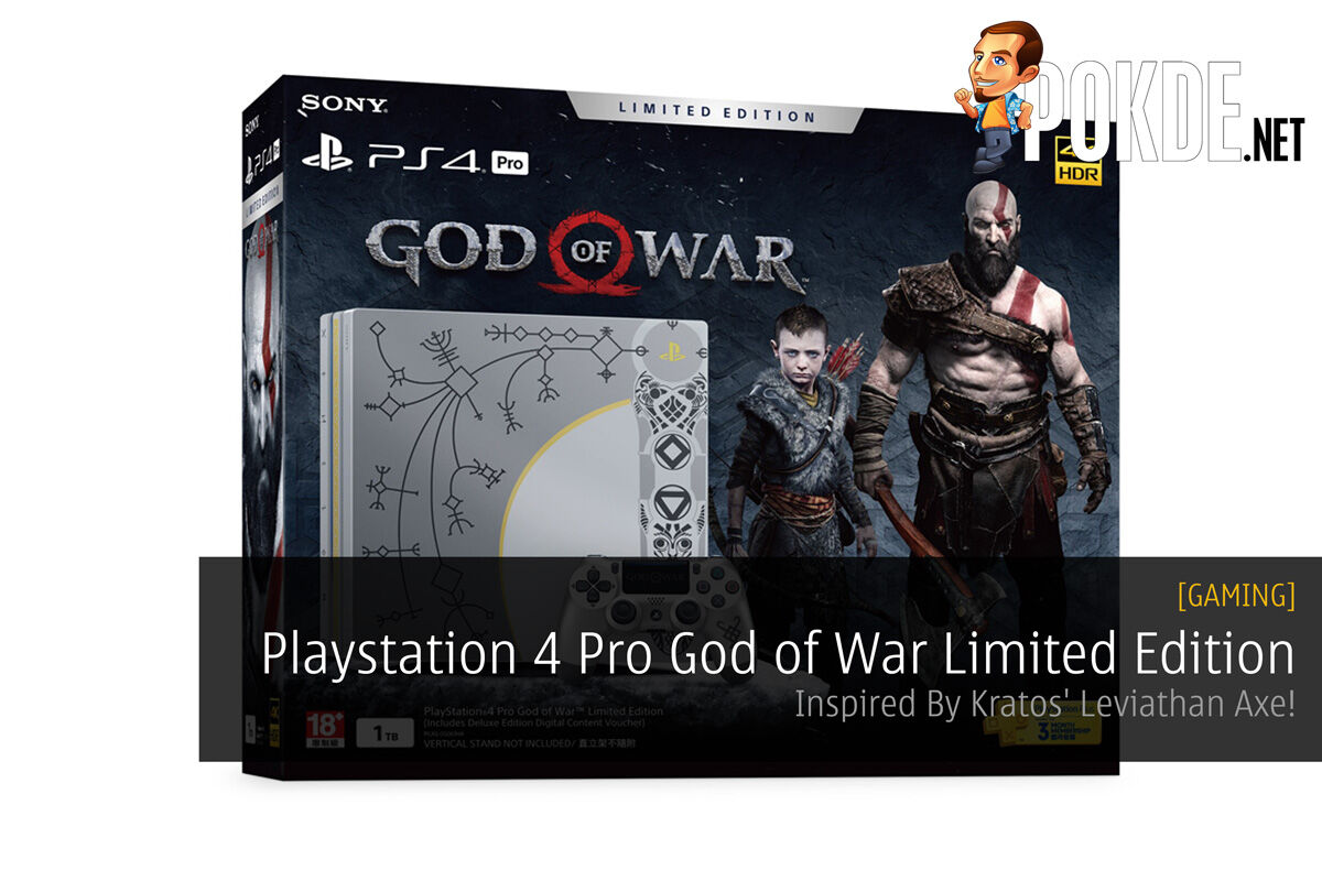 Playstation 4 Pro God Of War Limited Edition - Inspired By Kratos