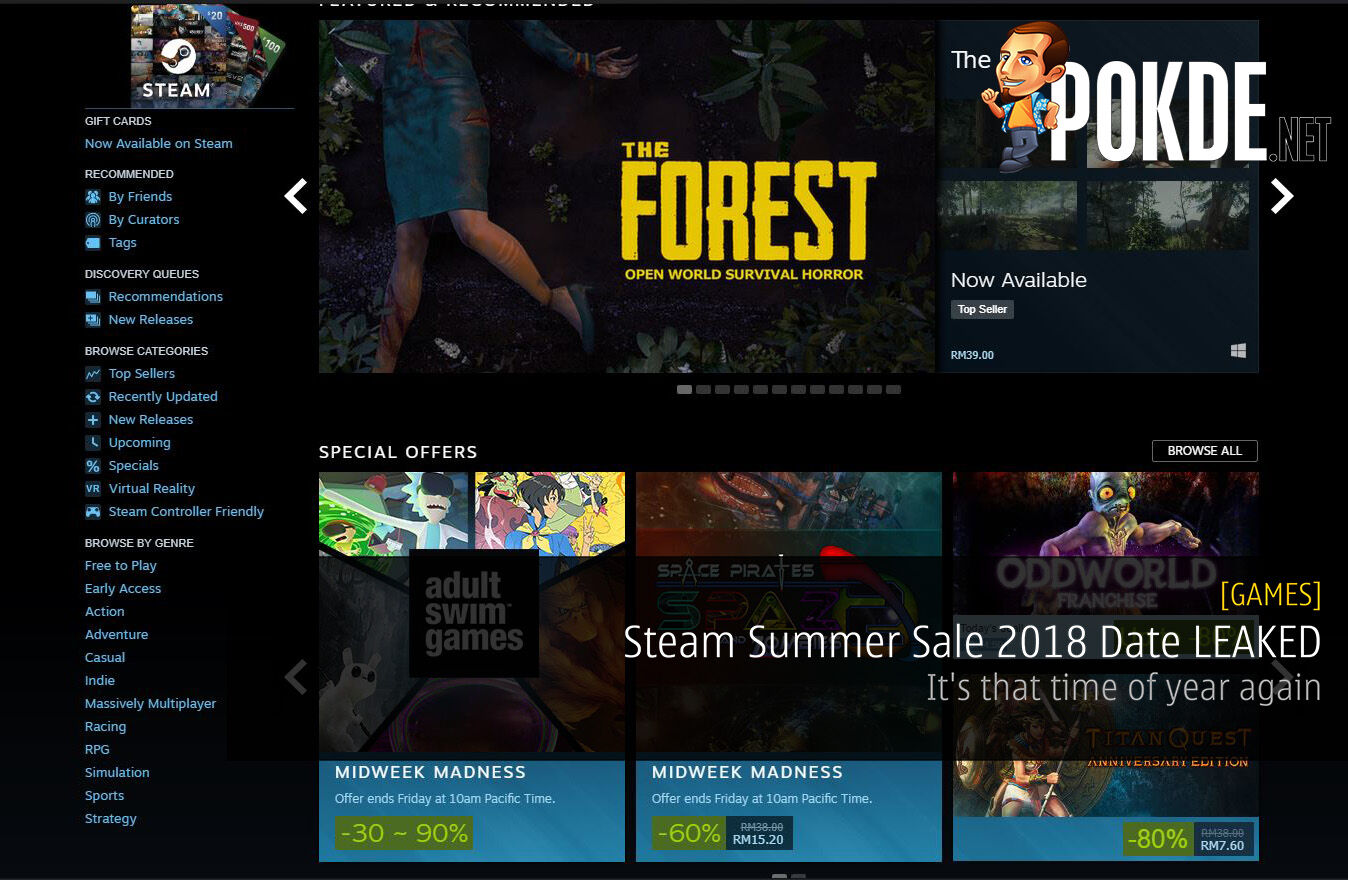 Steam Summer Sale 2018 ganha data para começar