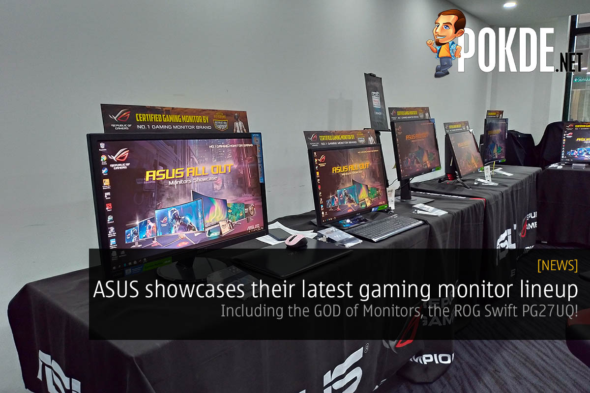 ASUS showcases their latest gaming monitor lineup — including the GOD of Monitors, ROG Swift PG27UQ 33