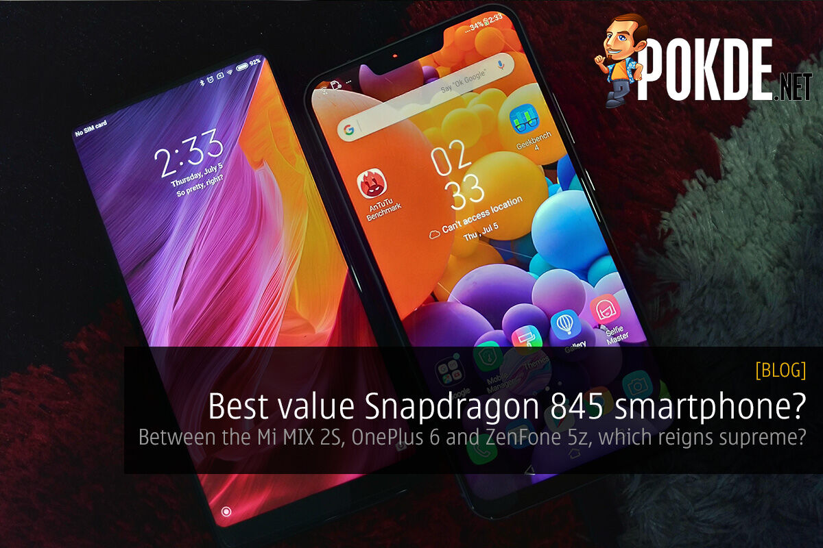 Best value Snapdragon 845 smartphone? Between the Mi MIX 2S, OnePlus 6 and ZenFone 5z, which reigns supreme? 35