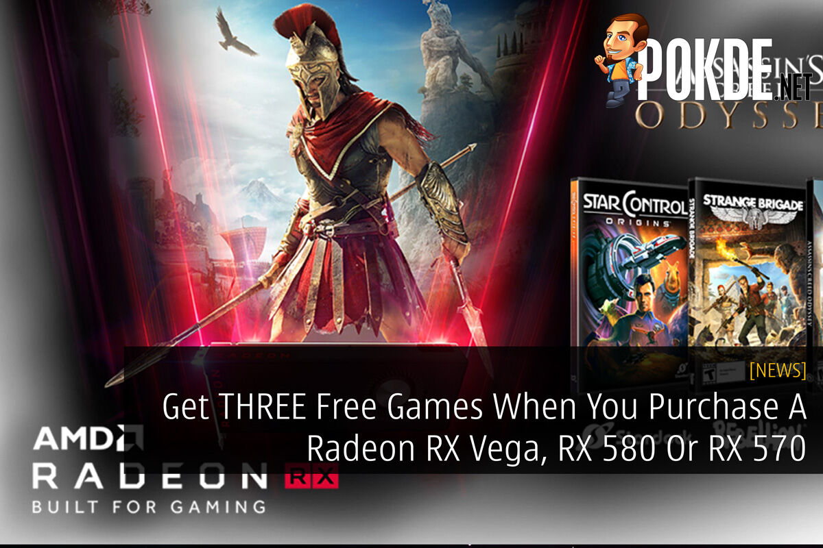 Get THREE Free Games When You Purchase A Radeon RX Vega RX 580 Or