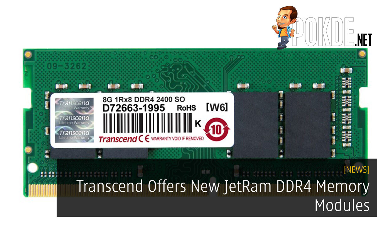 Transcend Offers New JetRam DDR4 Memory Modules 34