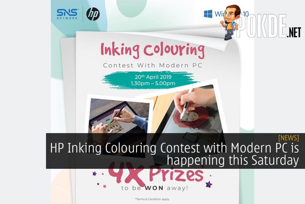 HP Inking Colouring Contest with Modern PC is happening this Saturday 26