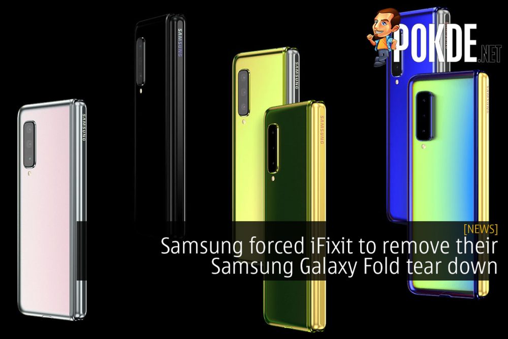 Samsung forced iFixit to remove their Samsung Galaxy Fold tear down 24