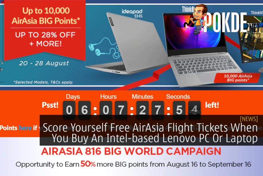 Score Yourself Free AirAsia Flight Tickets When You Buy An Intel-based Lenovo PC Or Laptop 29
