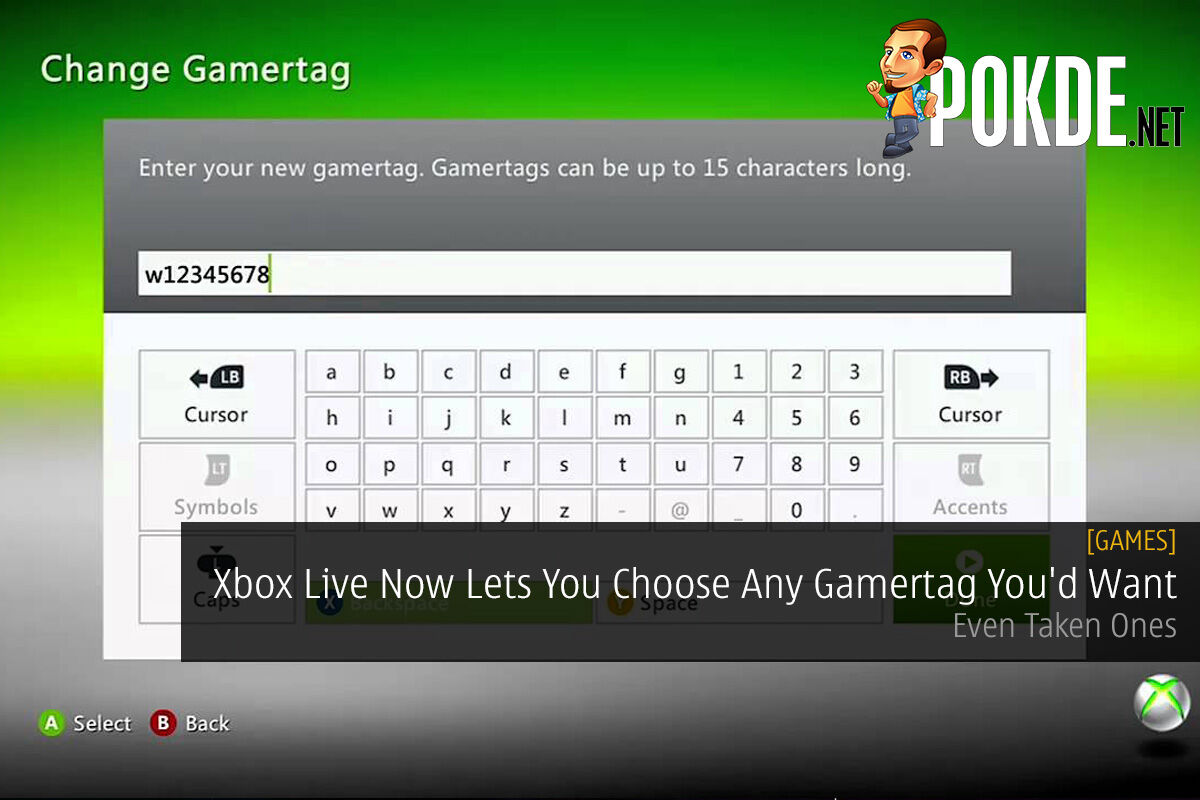 Xbox Live Now Lets You Choose Any Gamertag You'd Want — Even Taken Ones –