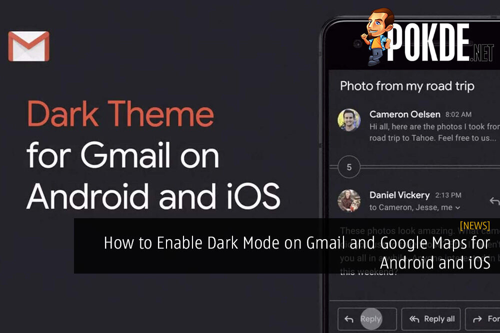 How To Enable Dark Mode On Gmail And Google Maps For Android And IOS ...