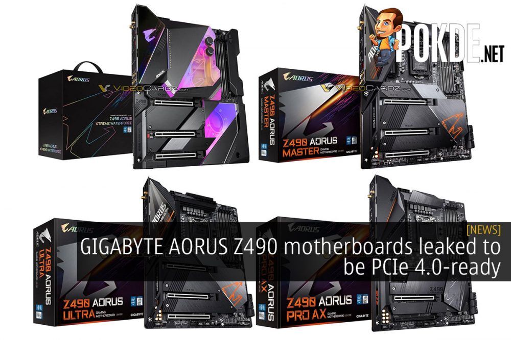 GIGABYTE AORUS Z490 motherboards leaked to be PCIe 4.0-ready 25