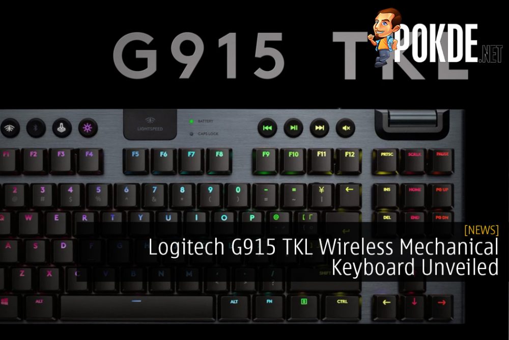 Logitech G915 TKL Wireless Mechanical Keyboard Unveiled