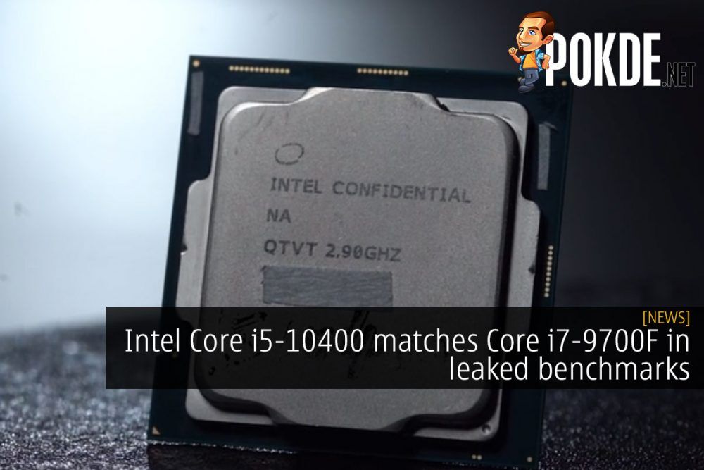 intel core i5-10400 matches i7 9700f leaked benchmark cover