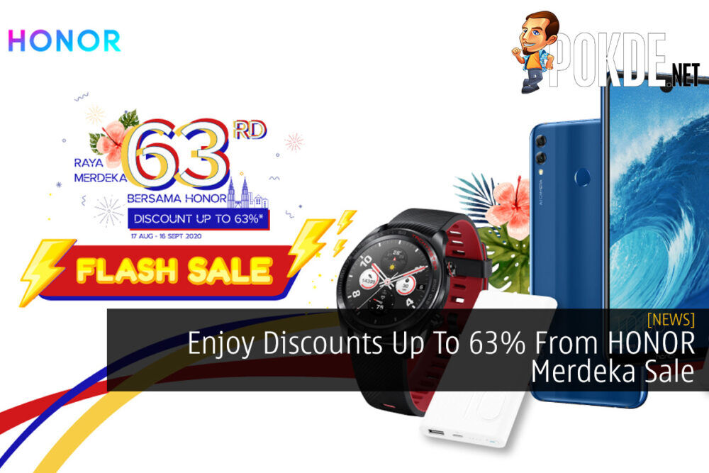 Enjoy Discounts Up To 63% From HONOR Merdeka Sale 23