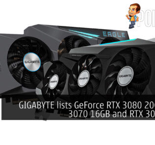 GIGABYTE GeForce RTX 3080 20GB 3070 16GB 3060 8GB cover