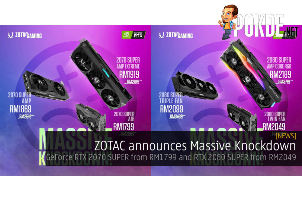 ZOTAC Announces Massive Knockdown — GeForce RTX 2070 SUPER From