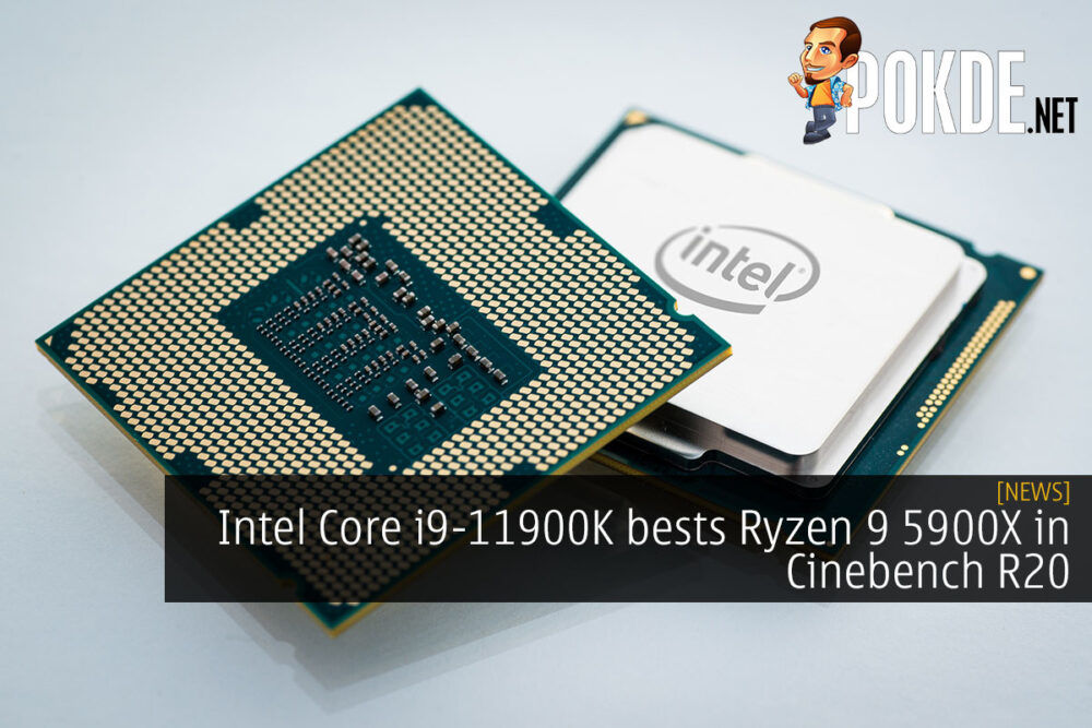 Intel Core i9-11900K cinebench r20 cover