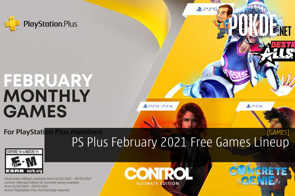 PlayStation Plus de fevereiro traz Destruction AllStars, Control