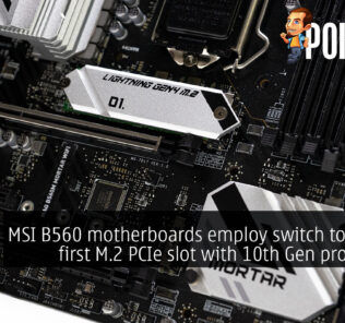 msi b560 first m.2 slot cover