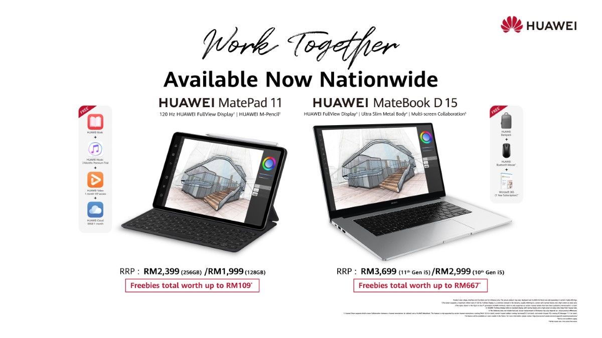 The HUAWEI MatePad  And MateBook D Takes Tablet PC