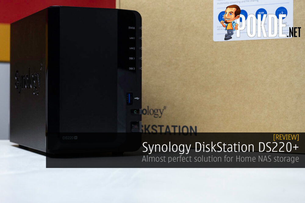 Synology DiskStation DS220+ 2-Bay NAS Enclosure, Black