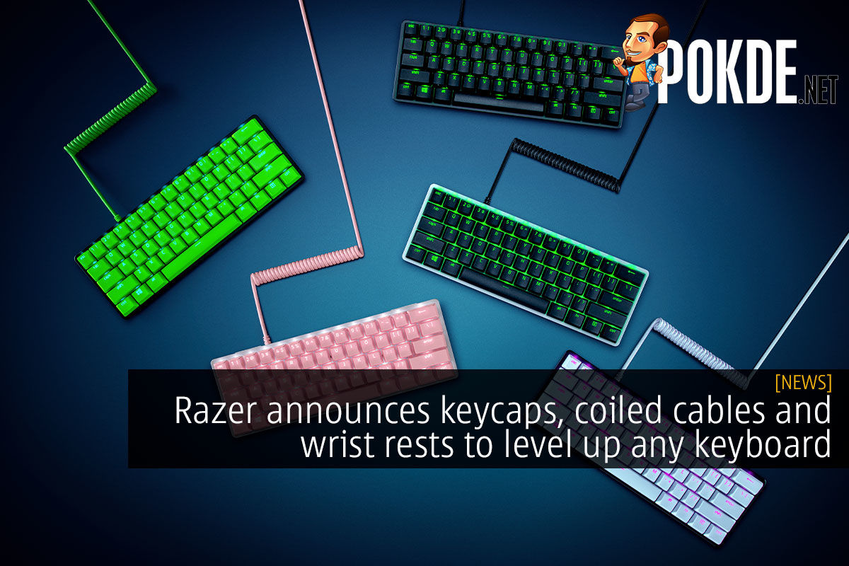 Razer Announces Keycaps, Coiled Cables And Wrist Rests To Level Up