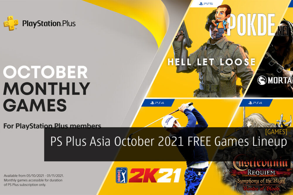PS Plus Asia October 2021 FREE Games Lineup cover