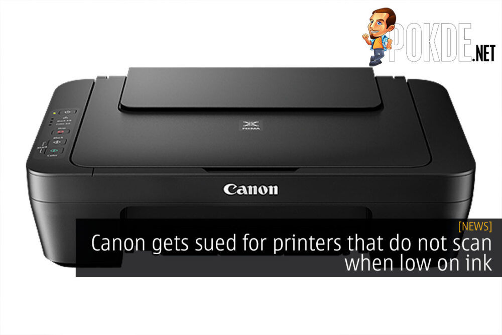 canon scanner no ink cover