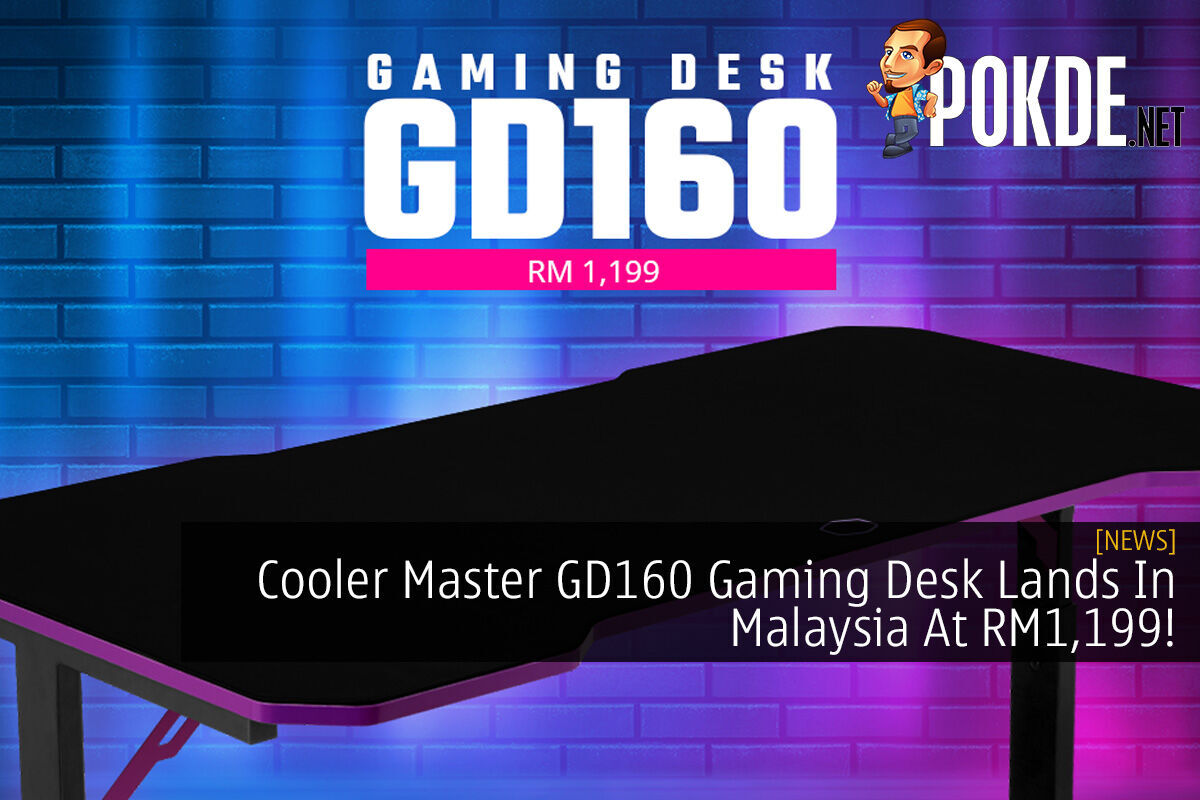 Cooler Master GD160 PC Gaming Desk, Cable Management