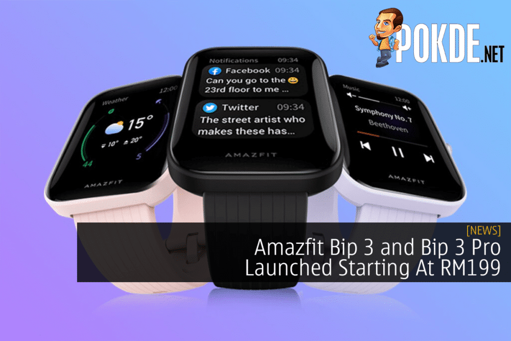 Amazfit Bip 3 and Bip 3 Pro Launched Starting At RM199