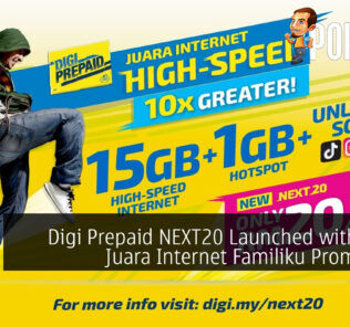 Digi Prepaid NEXT20 Launched with Other Juara Internet Familiku Promotions