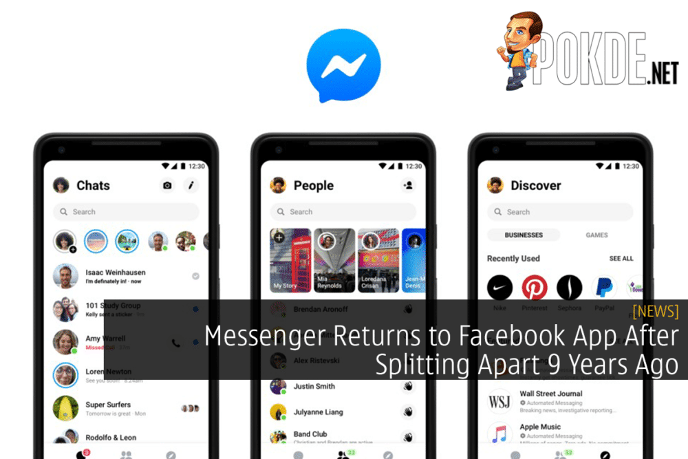 Messenger Returns to Facebook App After Splitting Apart 9 Years Ago 31