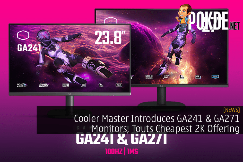 Cooler Master Introduces GA241 & GA271 Monitors, Touts Cheapest 2K Offering 26