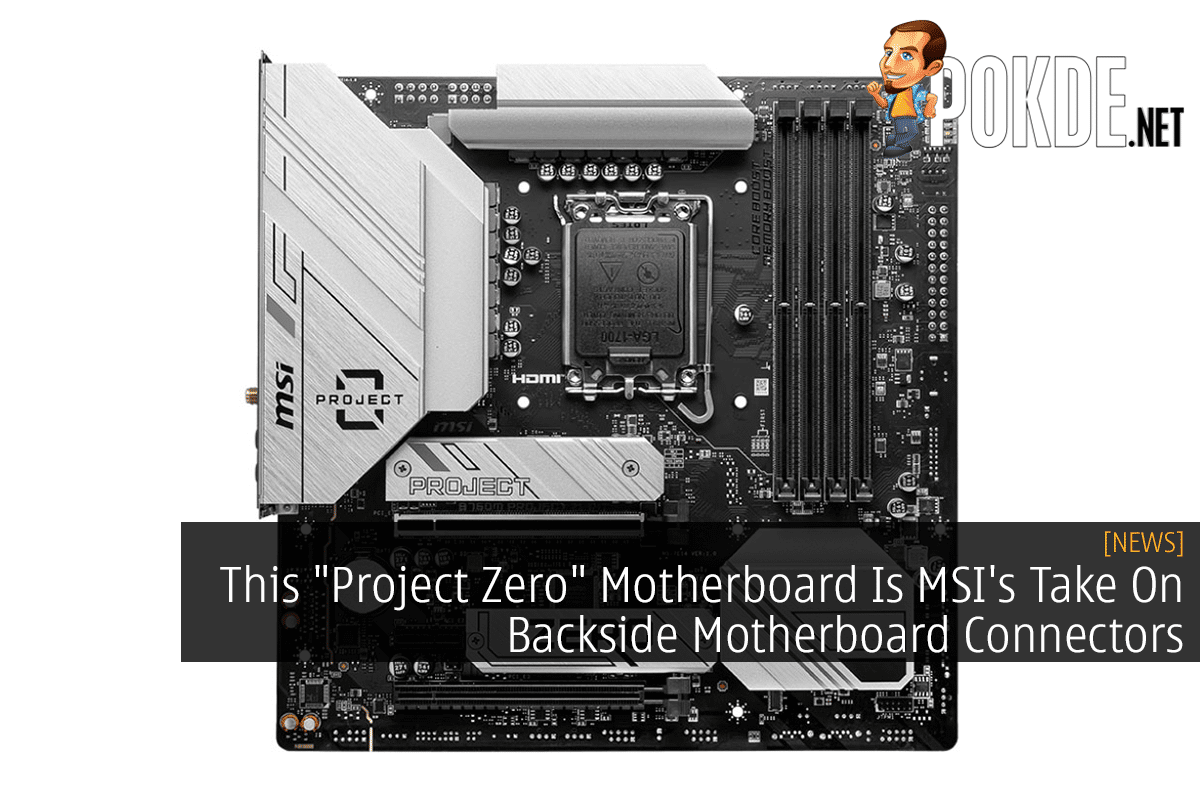 MSI unveils B650M PROJECT ZERO motherboard with connectors hidden