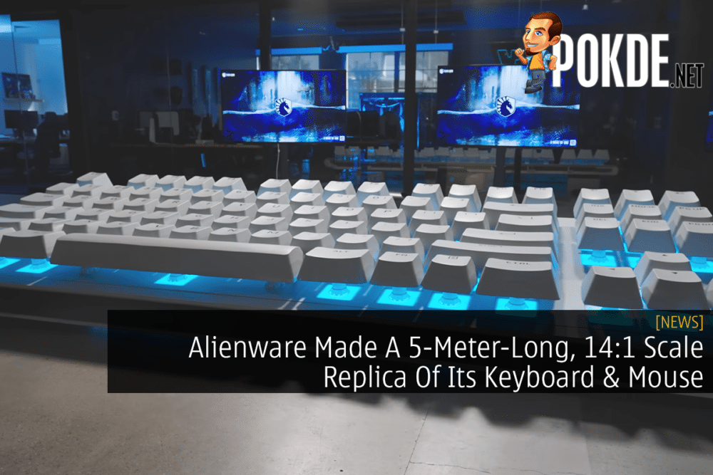 Alienware Made A 5-Meter-Long, 14:1 Scale Replica Of Its Keyboard & Mouse 35